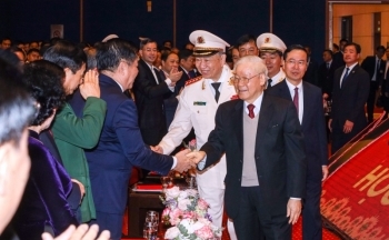 Tổng Bí thư và Chủ tịch nước dự Kỷ niệm 75 năm CAND học tập, thực hiện Sáu điều Bác Hồ dạy