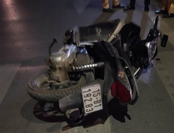 TP.Hải Phòng: Tài xế uống rượu, điều khiển xe đi ngược chiều tông Cảnh sát giao thông