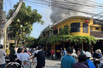 Cháy một ngôi nhà tại phố cổ Hội An