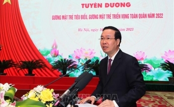 Chủ tịch nước dự lễ tuyên dương Gương mặt trẻ tiêu biểu toàn quân 2022