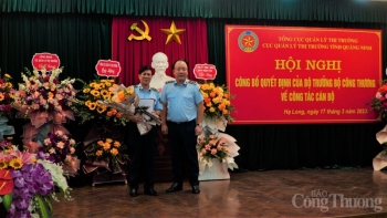 Bổ nhiệm ông Nguyễn Đình Hưng giữ chức vụ Cục trưởng Cục Quản lý thị trường tỉnh Quảng Ninh