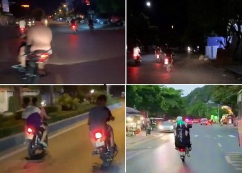 Thanh Hóa: Sẽ xử lý nhóm thanh, thiếu niên điều khiển xe máy trêu chọc công an