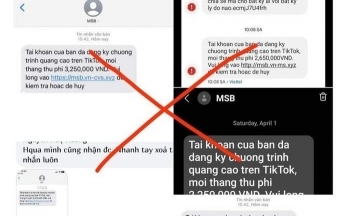 Mạo danh ngân hàng dọa người dùng đóng phí quảng cáo