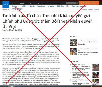 HRW lại xuyên tạc tình hình dân chủ, nhân quyền của Việt Nam