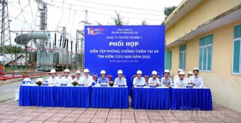 EVNNPT tổ chức diễn tập phòng chống thiên tai và tìm kiếm cứu nạn năm 2023