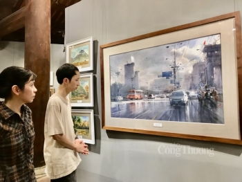 Sống động tình đất, tình người phương Nam  qua triển lãm 105 bức tranh màu nước