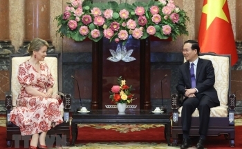 Chủ tịch nước Võ Văn Thưởng tiếp Hoàng hậu Vương quốc Bỉ
