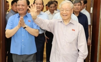 Tổng Bí thư Nguyễn Phú Trọng tiếp xúc cử tri Hà Nội