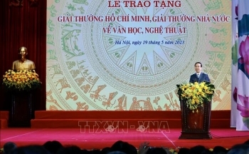 Chủ tịch nước Võ Văn Thưởng dự Lễ trao tặng Giải thưởng Hồ Chí Minh