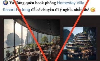 Người đưa ảnh giả về khách sạn giữa vịnh Hạ Long có thể bị phạt đến 30 triệu đồng