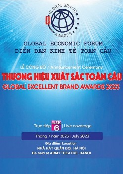 Sắp diễn ra Diễn đàn Kinh tế toàn cầu và Lễ công bố Thương hiệu xuất sắc toàn cầu 2023