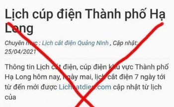 Trang web giả mạo loan tin lịch cắt điện ở Quảng Ninh: Trò lừa đảo cần nghiêm trị