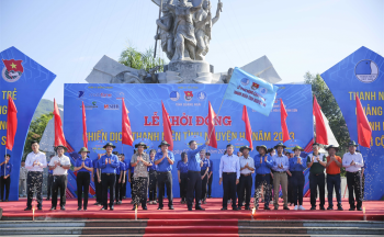 Đoàn Thanh niên BSR xung kích trong chiến dịch Thanh niên tình nguyện hè năm 2023 của tỉnh Quảng Ngãi