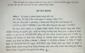 Nghệ An:  Xử phạt 90 triệu đồng và buộc tiêu hủy số lượng đường cát lớn không rõ nguồn gốc