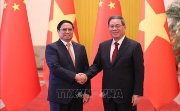 Thủ tướng Lý Cường chủ trì Lễ đón Thủ tướng Phạm Minh Chính thăm chính thức Trung Quốc