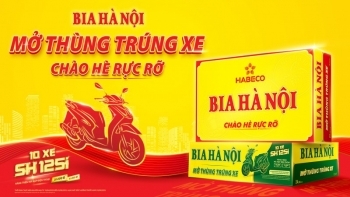 Mở thùng Bia Hà Nội trúng xe - Chào hè rực rỡ