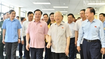 Tổng Bí thư Nguyễn Phú Trọng tiếp xúc cử tri thành phố Hà Nội