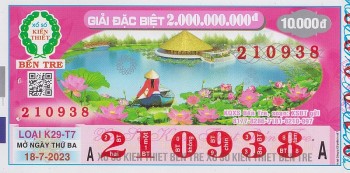 XSBTR 18/7, Kết quả xổ số Bến Tre hôm nay 18/7/2023, KQXSBTR thứ ba, xổ số Bến Tre ngày 18 tháng 7