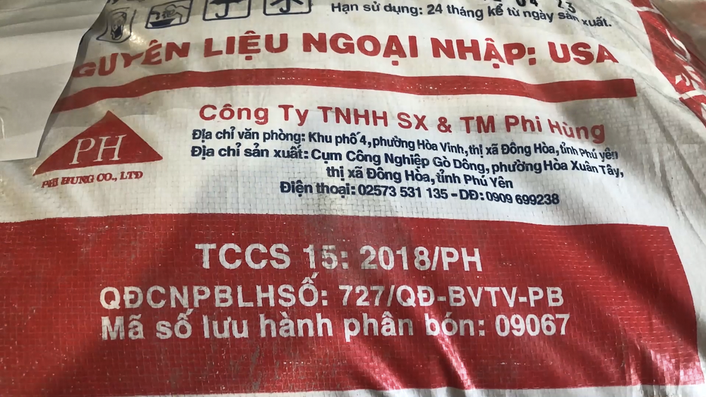 Sản xuất phân bón giả, một doanh nghiệp bị phạt 240 triệu đồng