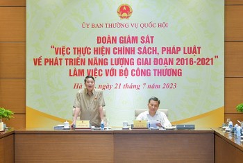 Đoàn giám sát UBTV Quốc hội làm việc với Bộ Công Thương về thực thi chính sách năng lượng