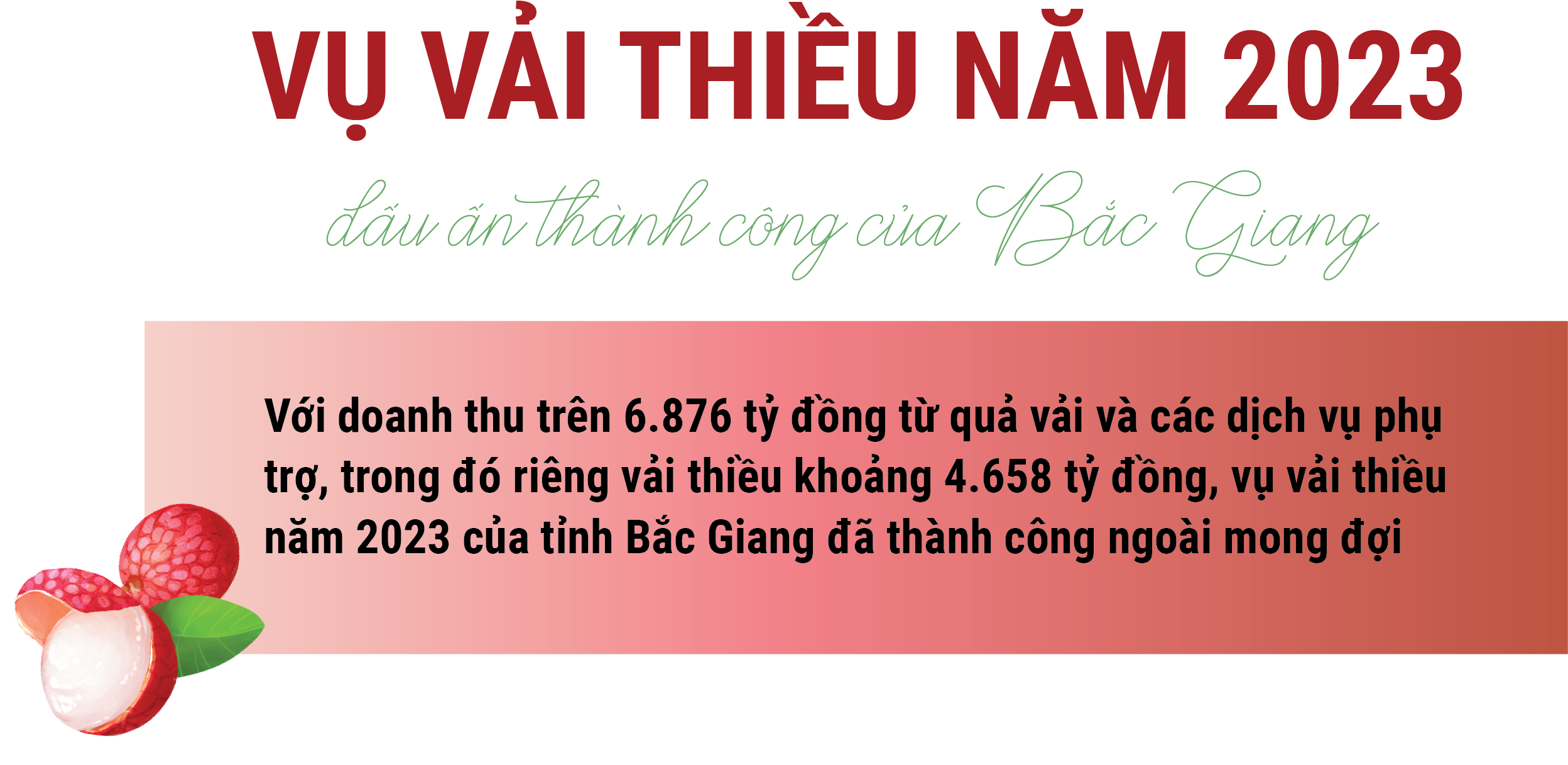 Longform | Vụ vải thiều năm 2023: Dấu ấn thành công của Bắc Giang