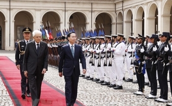 Lễ đón chính thức Chủ tịch nước Võ Văn Thưởng thăm cấp nhà nước Italy