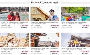 Tour du lịch giá rẻ dịp nghỉ lễ Quốc khánh 2/9 được rao bán rầm rộ