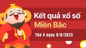 XSMB 9/8 - Kết quả xổ số miền Bắc hôm nay ngày 9/8/2023 - KQXSMB thứ Tư ngày 9 tháng 8