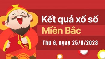 Kết quả Xổ số miền Bắc ngày 25/8/2023, KQXSMB ngày 25 tháng 8, XSMB 25/8, xổ số miền Bắc hôm nay