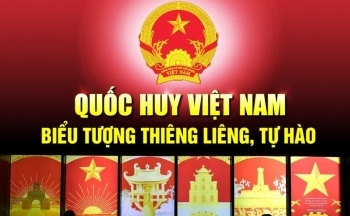 Quốc huy Việt Nam - biểu tượng thiêng liêng, tự hào
