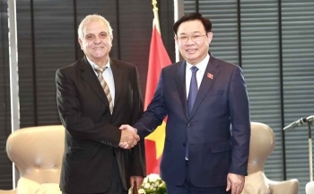 Chủ tịch Quốc hội Vương Đình Huệ tiếp Hội Hữu nghị Bulgaria - Việt Nam