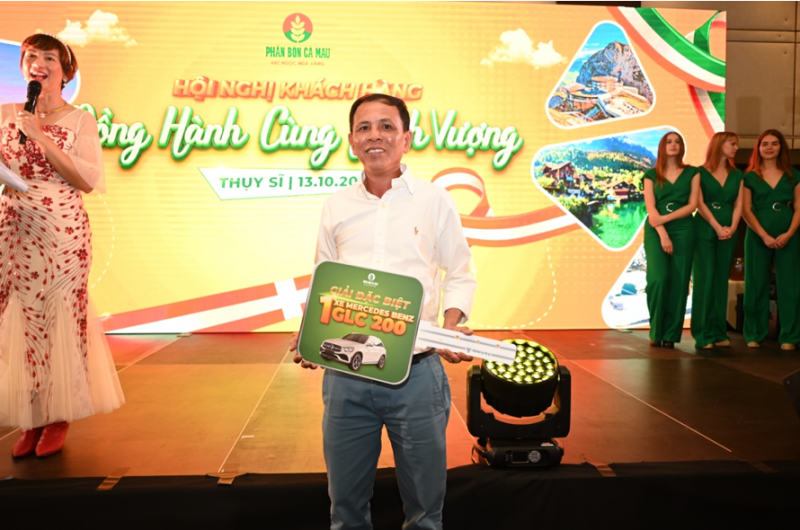 Hàng trăm giải thưởng lớn dành cho khách hàng của Phân bón Cà Mau đã được công bố