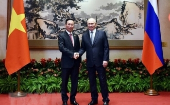 Chủ tịch nước Võ Văn Thưởng gặp Tổng thống Liên bang Nga Vladimir Putin