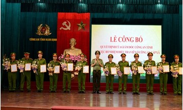 Công an tỉnh Nam Định bổ nhiệm 50 điều tra viên tại công an cấp xã