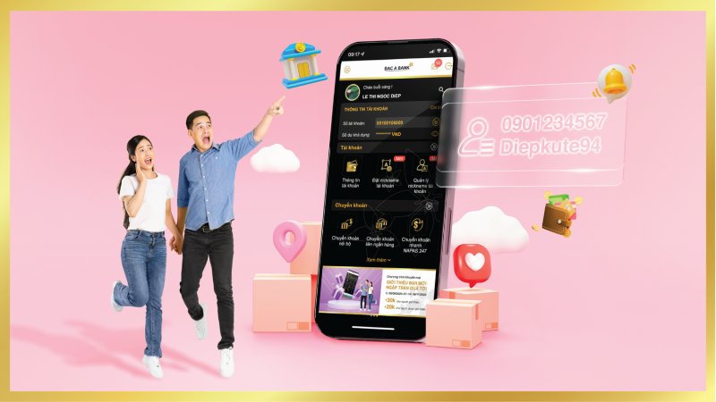 Khách hàng chọn Bac A Bank để thỏa sức sáng tạo nickname cho tài khoản