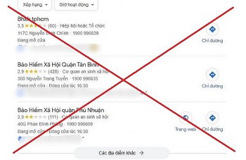 Chỉnh sửa số điện thoại liên hệ với cơ quan bảo hiểm xã hội để lừa đảo