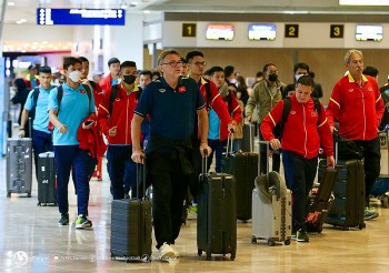 Đội tuyển Việt Nam về Hà Nội trong đêm gấp rút chuẩn bị cho trận Iraq