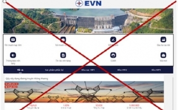 EVN cảnh báo trang web giả mạo thương hiệu