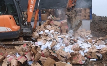 Quảng Bình: Tiêu hủy hàng hóa vi phạm hành chính trị giá hơn 2,4 tỷ đồng