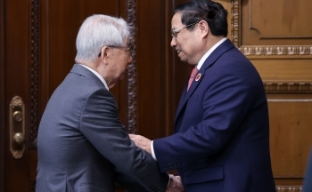 Thủ tướng Phạm Minh Chính hội kiến Chủ tịch Thượng viện Nhật Bản