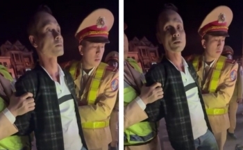 Tài xế dương tính với ma túy tông xe vào cảnh sát giao thông