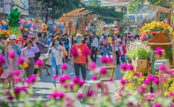TP. Cần Thơ: Thay thế đường hoa bằng vườn hoa nghệ thuật Tết Nguyên đán 2024