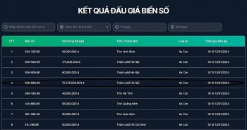 Kỷ lục về giá, biển số 30K-999.99 được