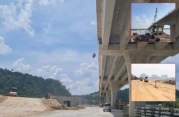 Nhiều nhà thầu bị đề nghị xử lý vì chậm thi công cao tốc Diễn Châu - Bãi Vọt