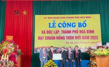 Xã vùng 3 duy nhất của thành phố Hoà Bình chính thức đạt chuẩn nông thôn mới