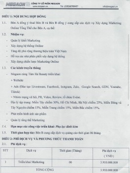 Bỏ gần 4 tỷ ký hợp đồng marketing với Megaon, khách hàng 