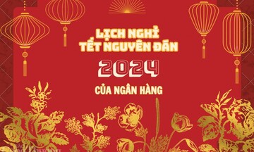 Chi tiết lịch nghỉ Tết Nguyên đán 2024 của các ngân hàng