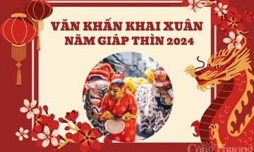 Văn khấn khai xuân, mở hàng đầu năm Giáp Thìn đầy đủ, chính xác nhất