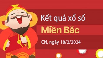 Kết quả Xổ số miền Bắc ngày 18/2/2024, KQXSMB ngày 18 tháng 2, XSMB 18/2, xổ số miền Bắc hôm nay