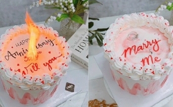 Bánh kem đốt cháy: 